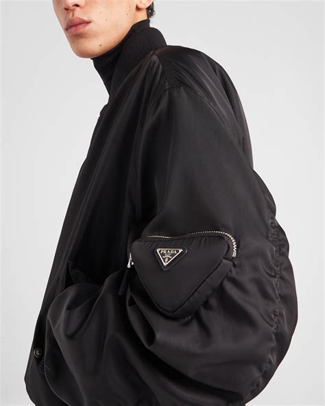 womens prada bomber jacket|prada ice suede jacket.